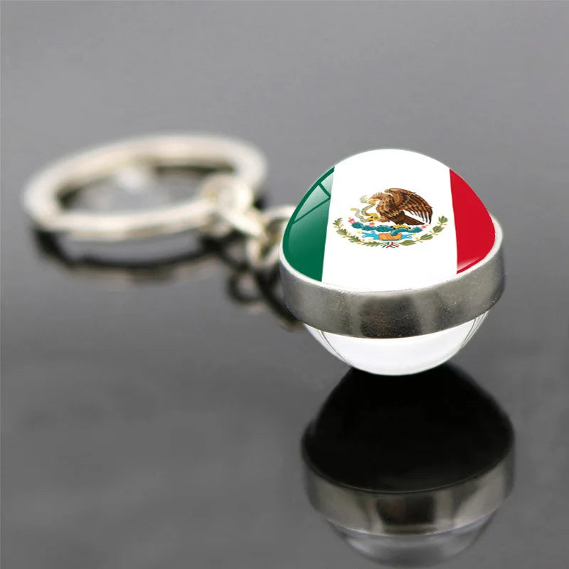 World Flag Keychain