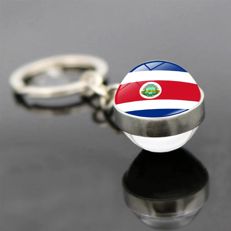 World Flag Keychain