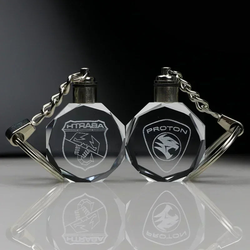 π Custom Crystal LED Keychain β Free Engraving, Unique Gift Idea!