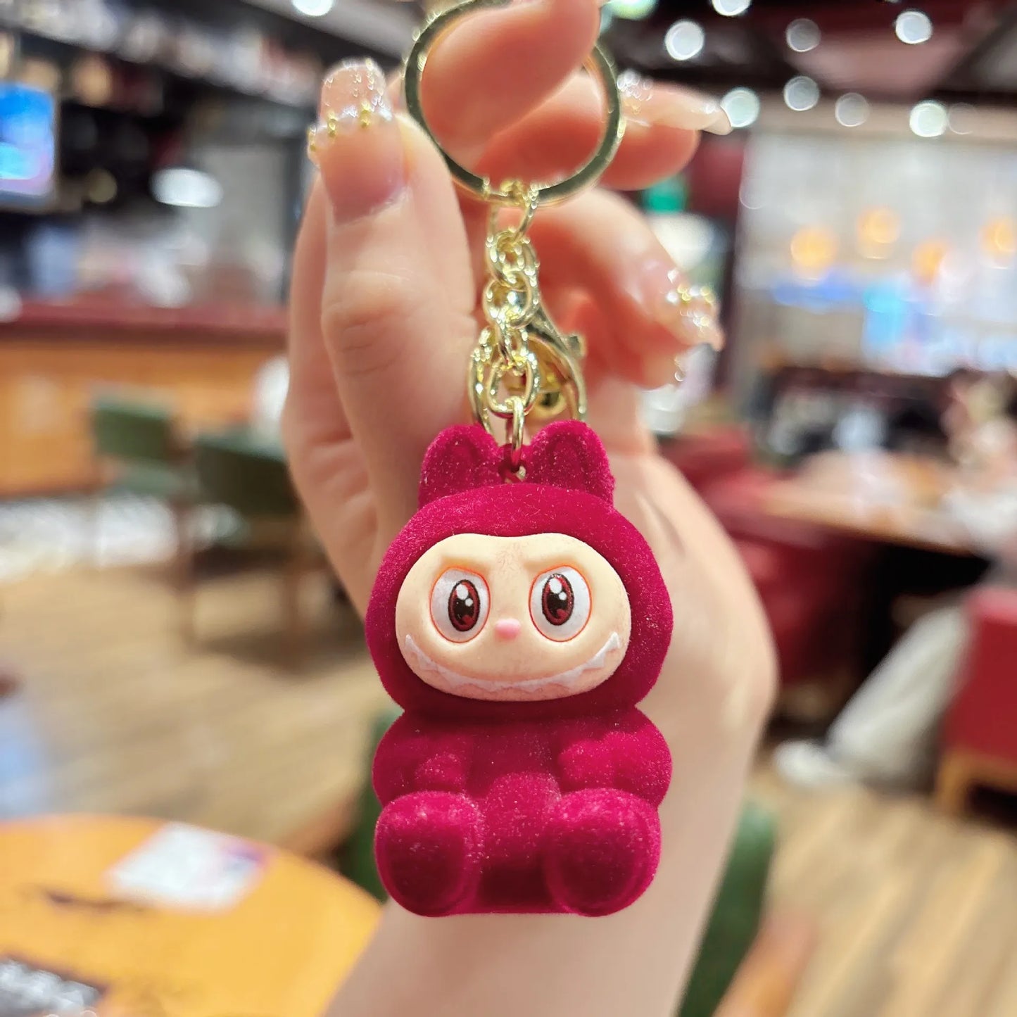 π° Cute Plush Bunny Keychain β Soft & Colorful