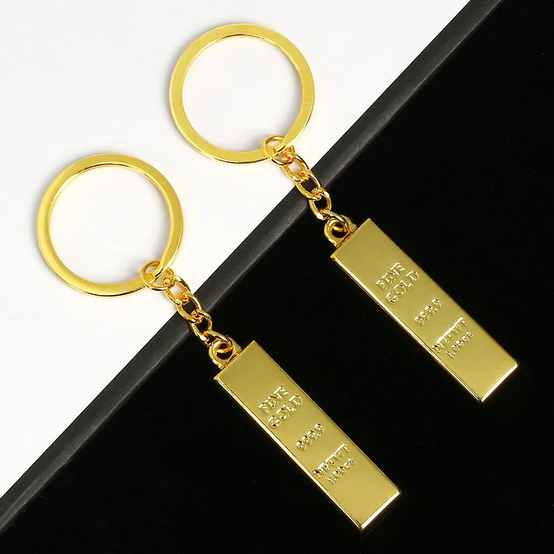 Gold Bar Keychain