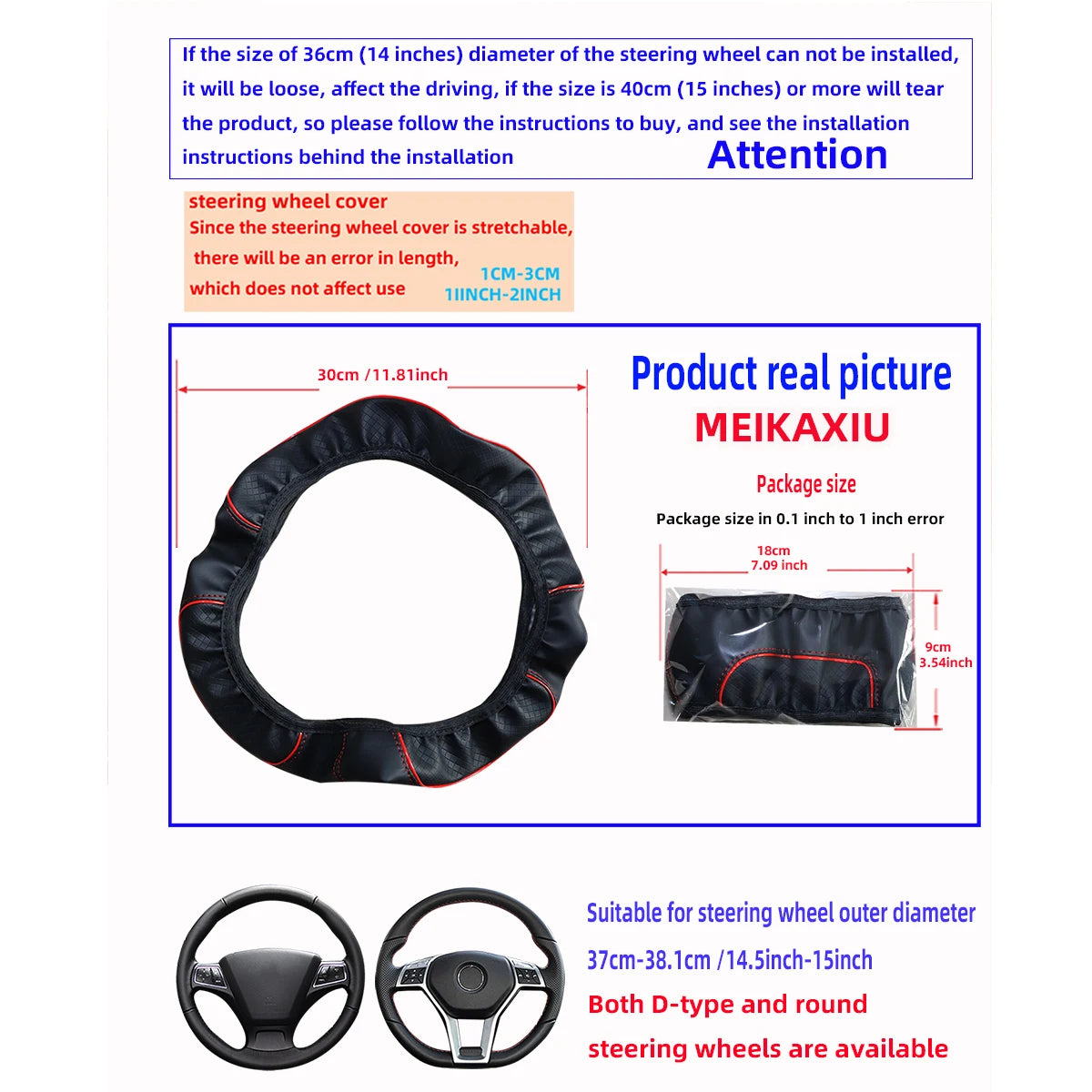 Luxury Steering Wheel Cover πβ¨ β Comfort & Control in Style