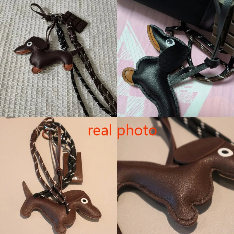 πΆ Cute Dachshund Dog Keychain Lanyard β Funny Pet Bag Charm π