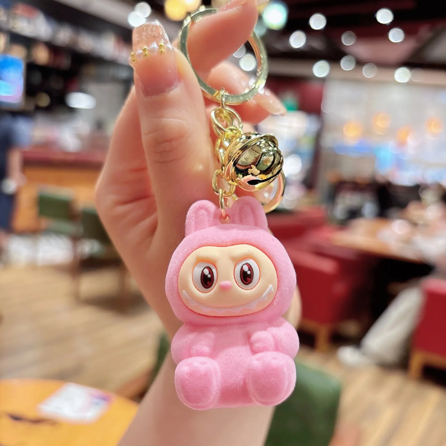 π° Cute Plush Bunny Keychain β Soft & Colorful