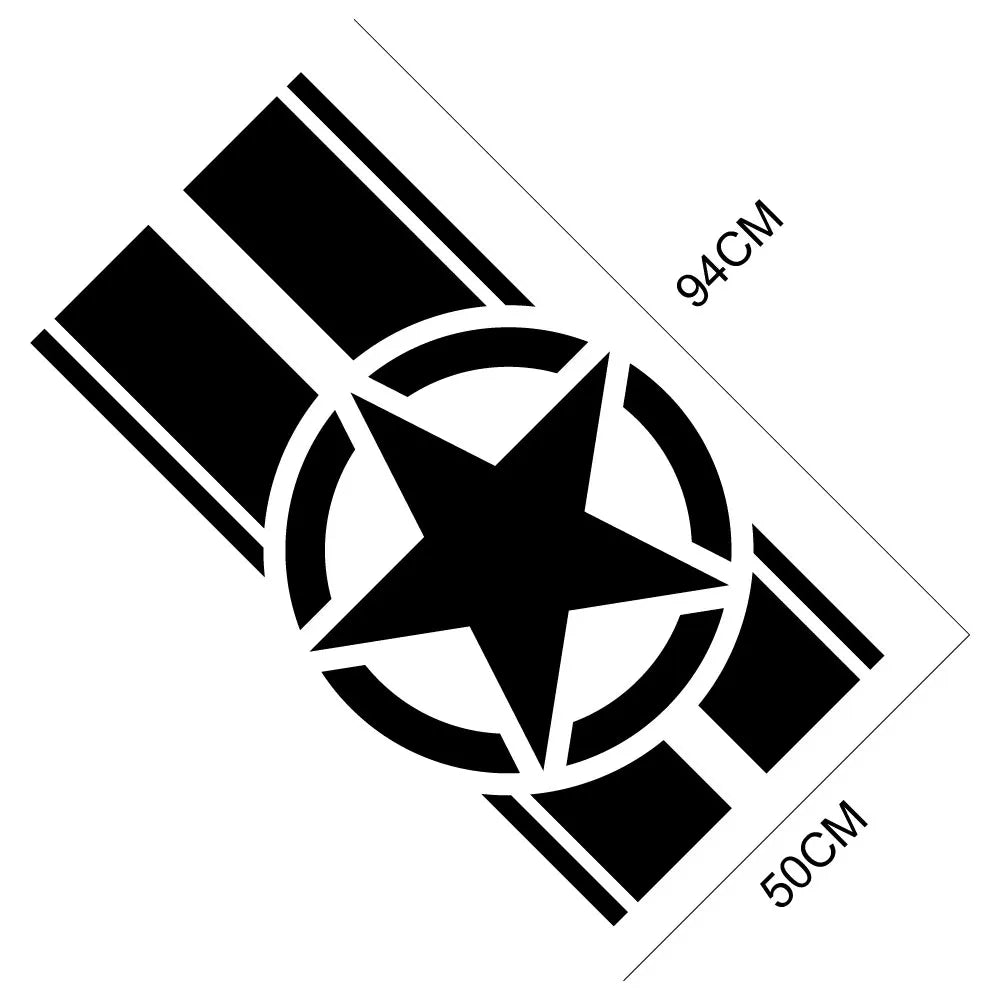 Jeep Hood Star Decal
