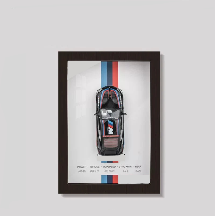 ๐ผ๏ธ 1:32 Framed 3D Sports Car Model โ Metal Racing Art for Display & Gifts ๐