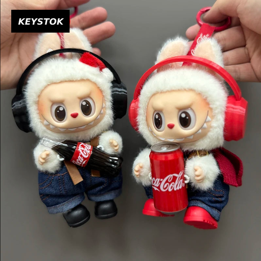 🎧 AMU Piggy x Coca-Cola Plush Keychain Doll