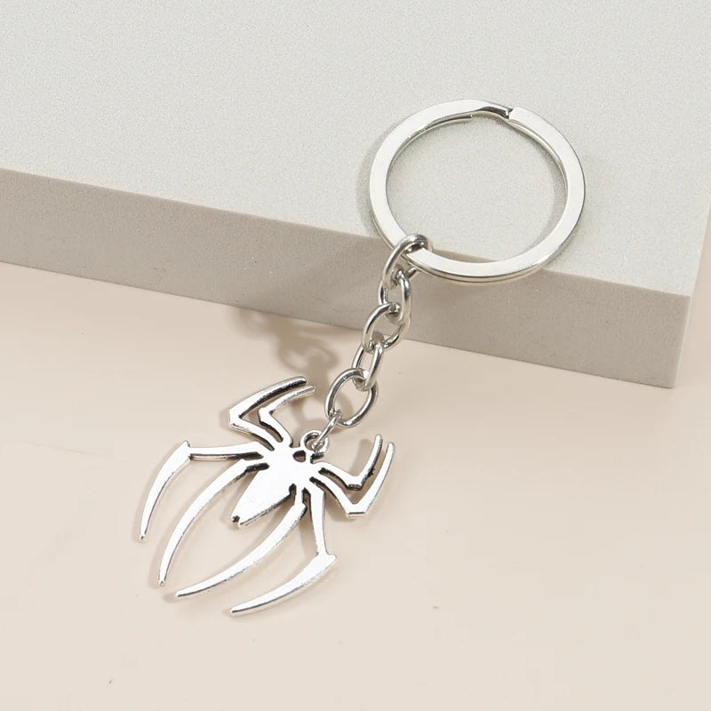 Metal Spider Keychain