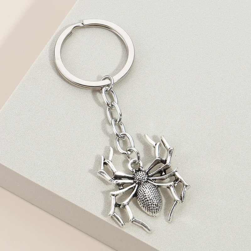 Metal Spider Keychain