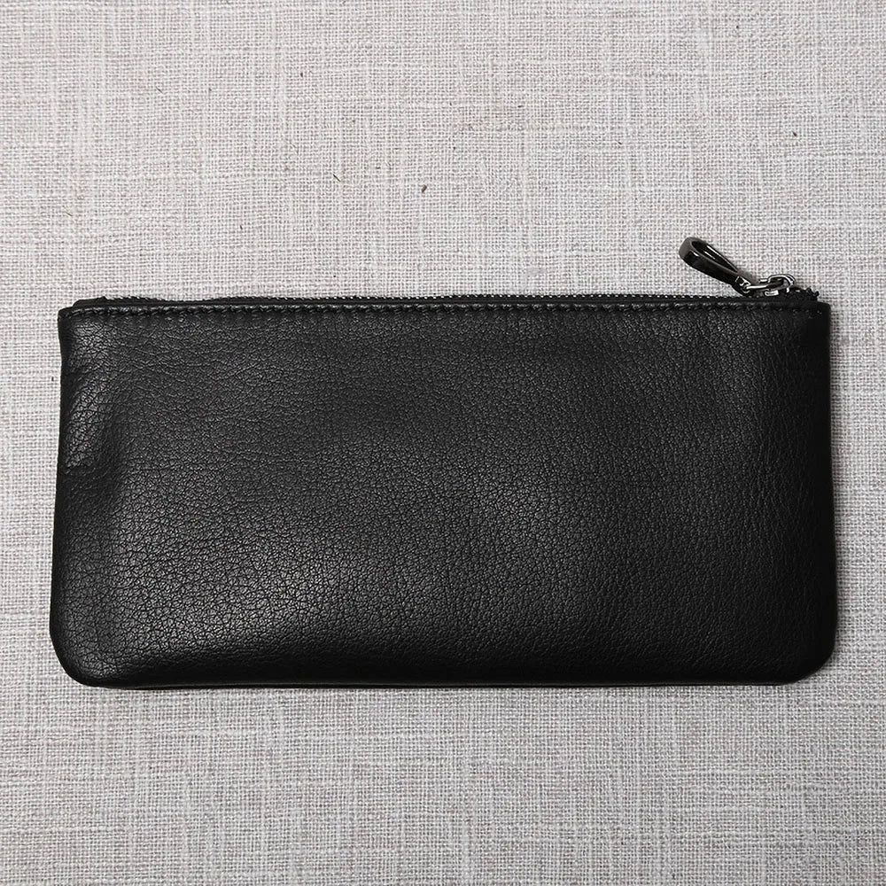 🧳 ZRCX Premium Leather Zipper Wallet – Minimalist Elegance for Everyday Use