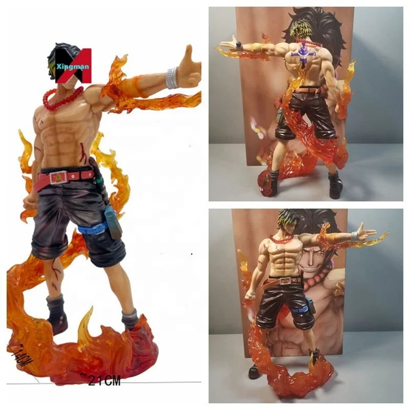 🧯🔥 “Fire Fist Ace” Anime Action Figure – One Piece Collectible Statue 🏴‍☠️✨