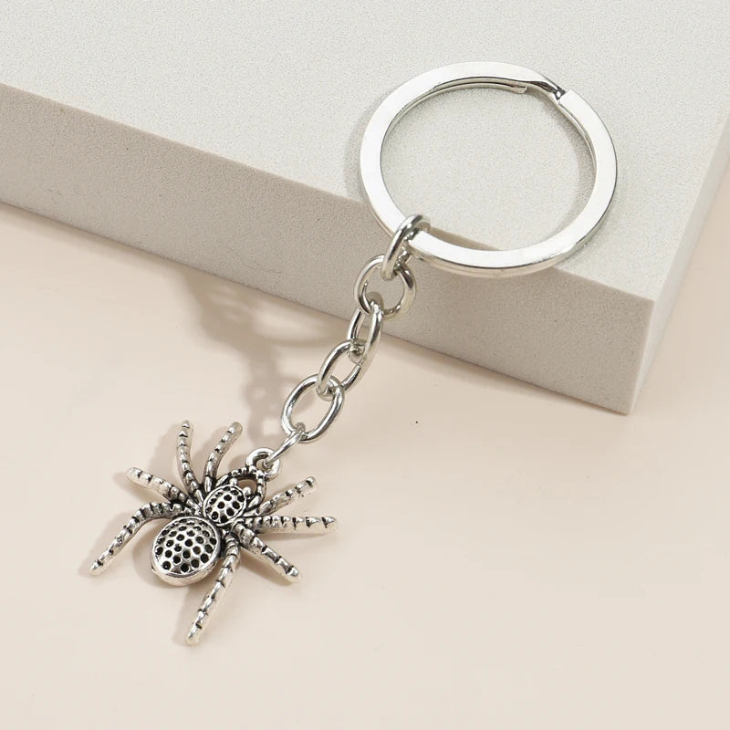 Metal Spider Keychain