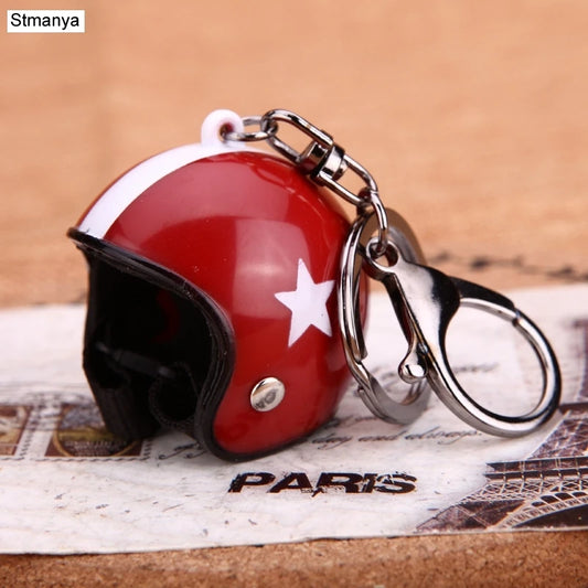 ⭐ Mini Helmet Keychain – Colorful Biker Style Charm 🏍️