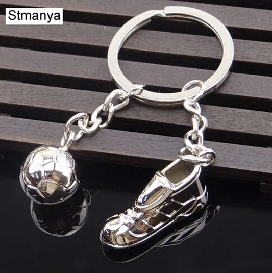 ⚽ Fashion Football Keychain – With Soccer Shoe & Ball Charm 👟