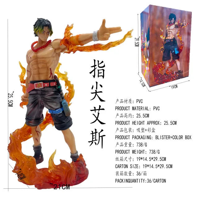 🧯🔥 “Fire Fist Ace” Anime Action Figure – One Piece Collectible Statue 🏴‍☠️✨