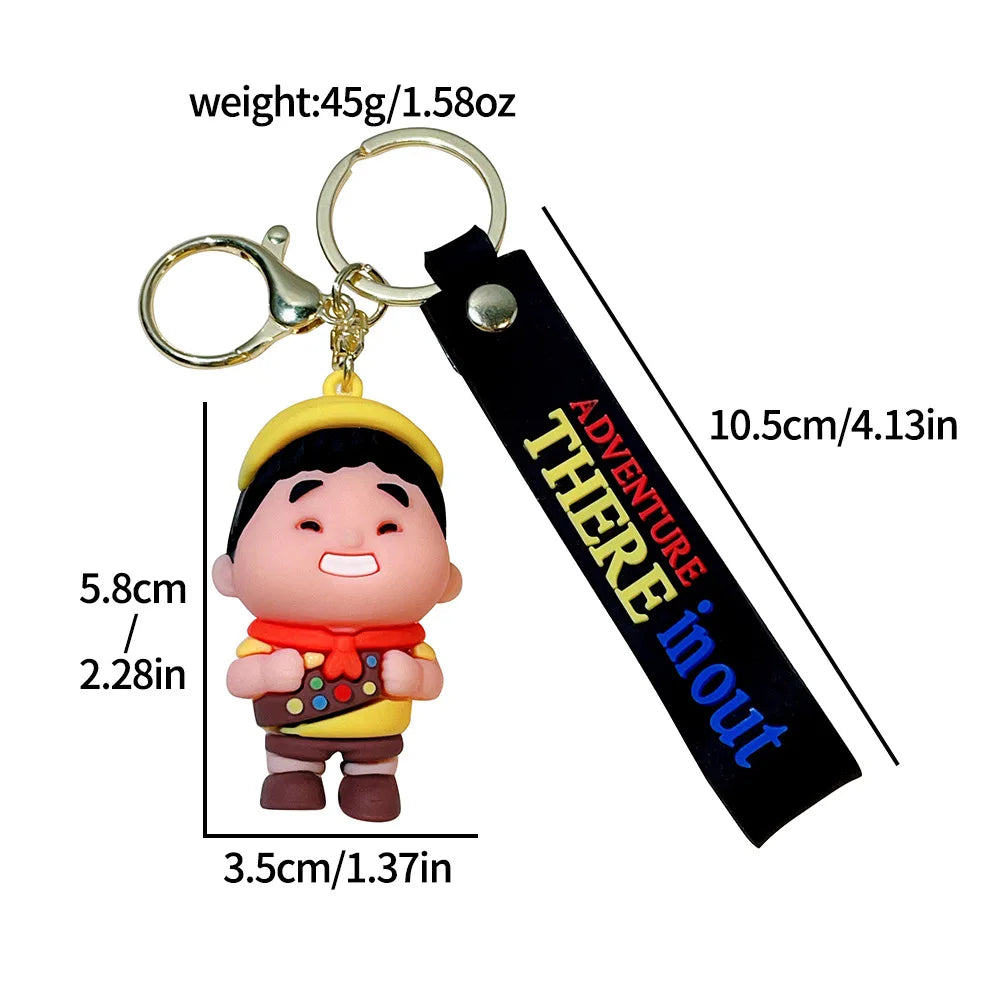 🌟 Adventure Buddies Keychain Set – "Up, Up &amp; Adorable!" 🎈🐾
