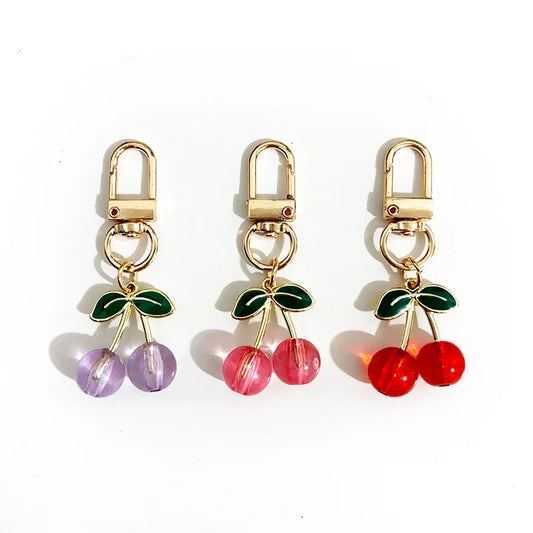 🍒✨ Cute Cherry Charm Keychain – Sweet &amp; Stylish! ✨🍒