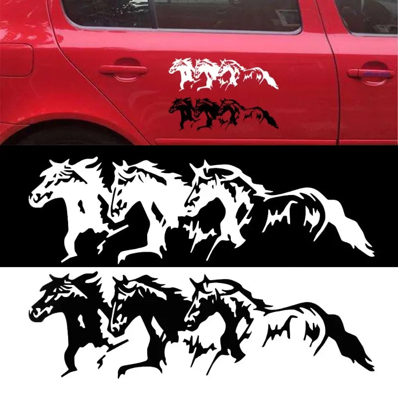 Galloping Horses Car Decal – Stylish Vinyl Sticker