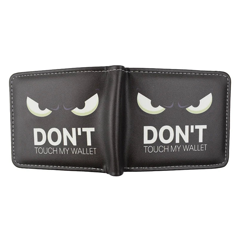 "Don't Touch My Wallet" Stylish Bifold Wallet