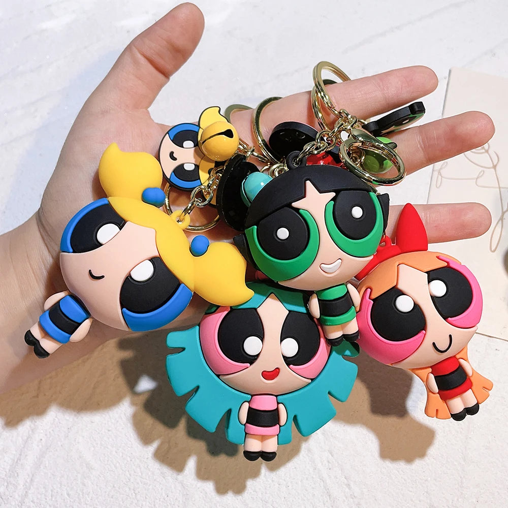 Powerpuff Girls-Inspired Keychains