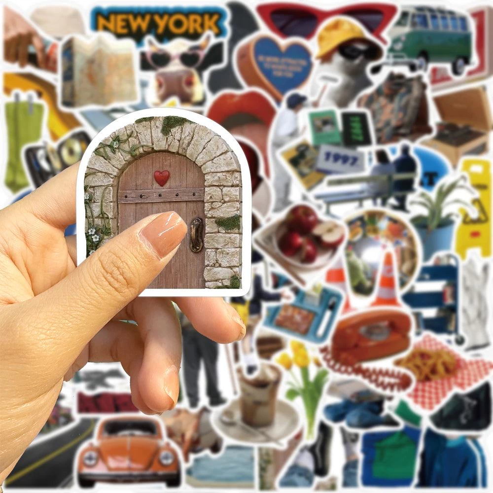 🎉✨ Ultimate NYC Sticker Puzzle Adventure! 63pcs 🗽🚖🧩