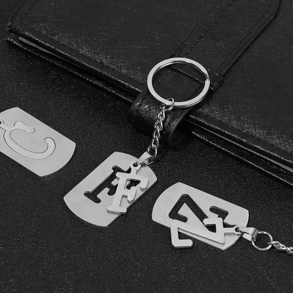 Stainless Steel A-Z Letters Keychain