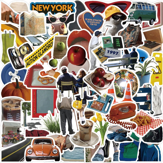 🎉✨ Ultimate NYC Sticker Puzzle Adventure! 63pcs 🗽🚖🧩