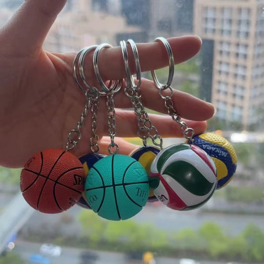 🏀 Sports Ball Keychain | Basketball, Volleyball & More