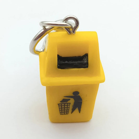 Mini Trash Can Keychain – Fun & Quirky Key Holder