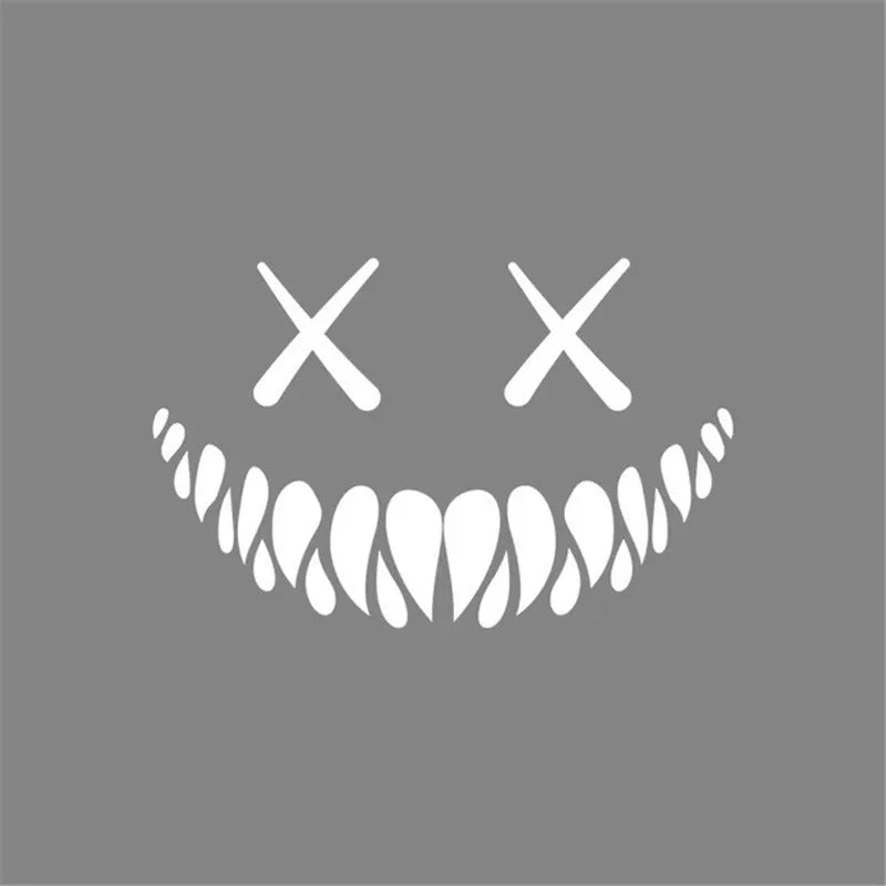 Reflective Evil Grin Car Decal