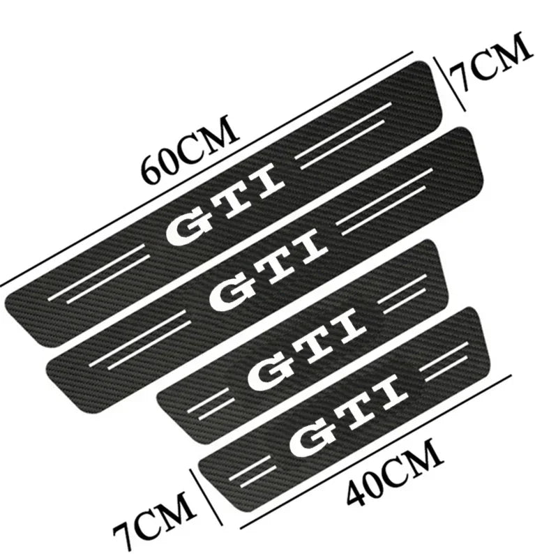 LED Illuminated Car Door Sill Protectors - GTI Edition