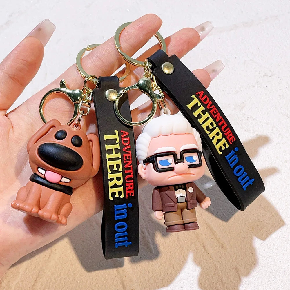 🌟 Adventure Buddies Keychain Set – "Up, Up &amp; Adorable!" 🎈🐾