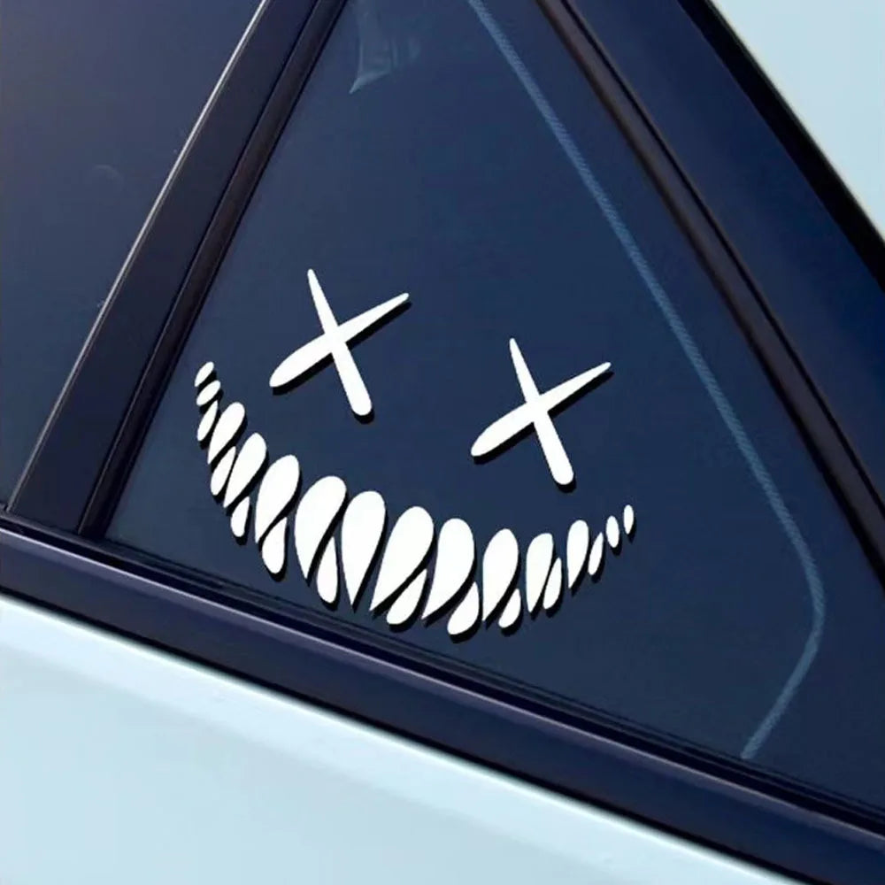 Reflective Evil Grin Car Decal