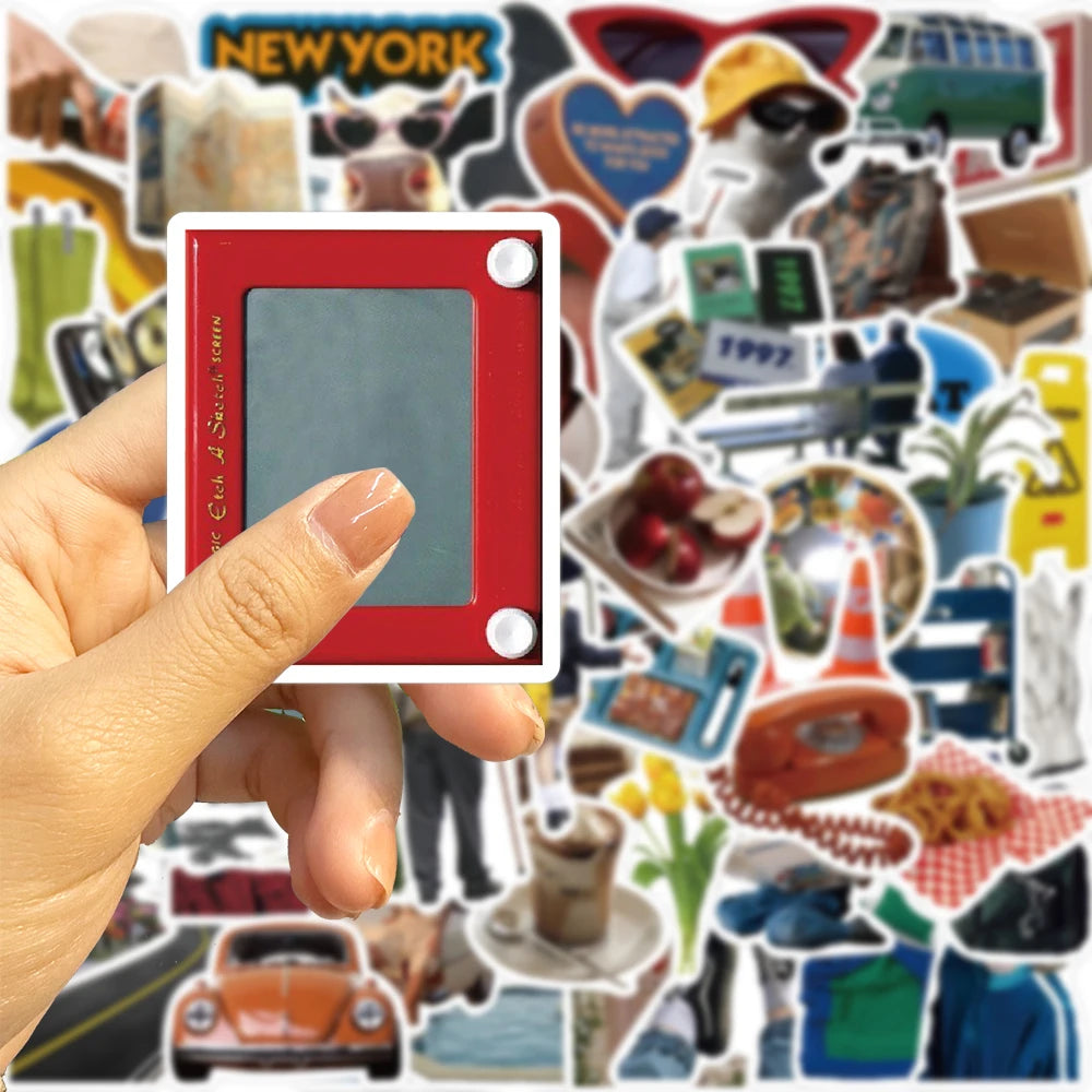🎉✨ Ultimate NYC Sticker Puzzle Adventure! 63pcs 🗽🚖🧩