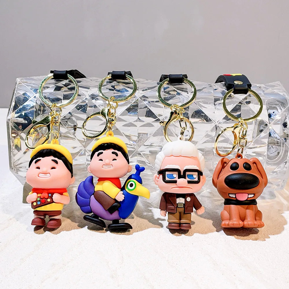 🌟 Adventure Buddies Keychain Set – "Up, Up &amp; Adorable!" 🎈🐾