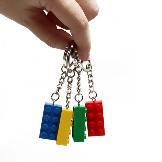 LEGO Style Keychain 🔑🧱 | Colorful Fun for Your Keys!