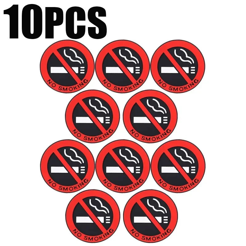 No Smoking Sign Stickers – Pack of 10