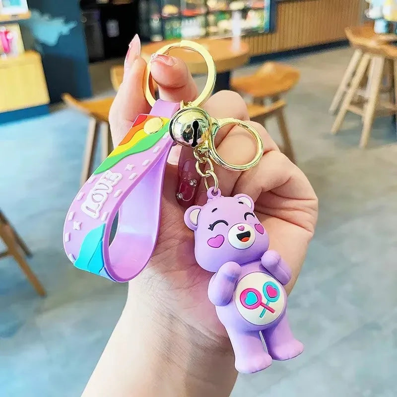 🐻 Colorful Bear Keychain Duo – Cute & Cheerful Accessory! 🌈