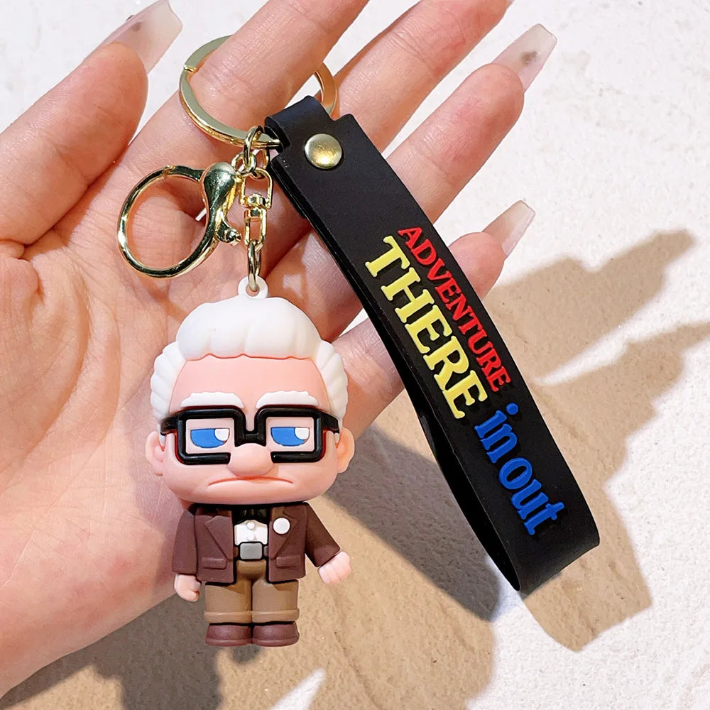 🌟 Adventure Buddies Keychain Set – "Up, Up &amp; Adorable!" 🎈🐾