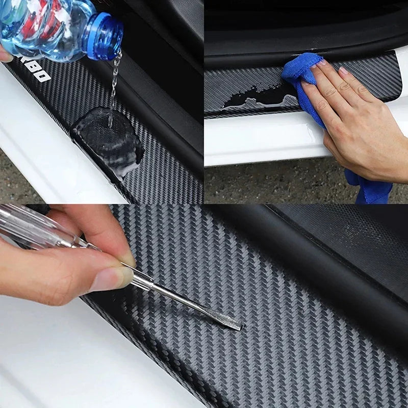 LED Illuminated Car Door Sill Protectors - GTI Edition