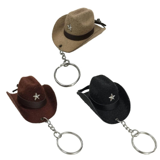 🤠 Cowboy Hat Keychain – Wild West Style Accessory 🌵