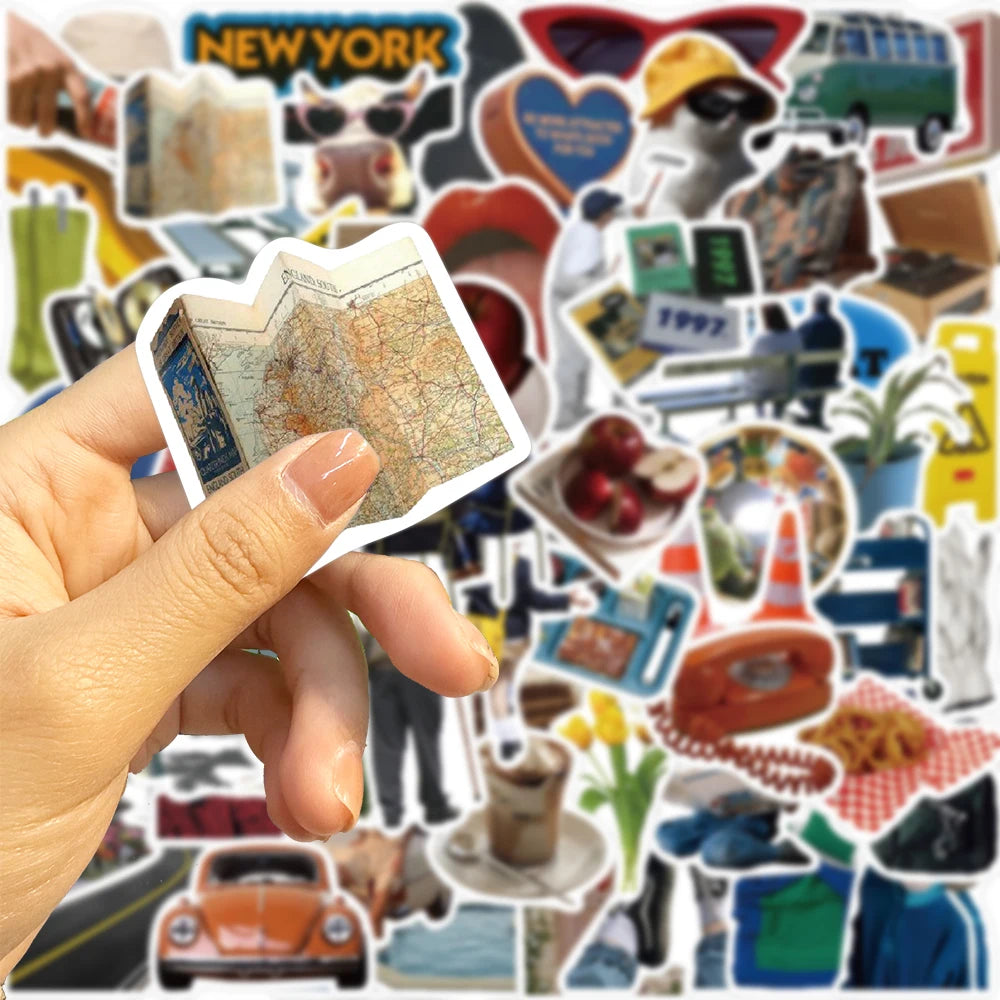 🎉✨ Ultimate NYC Sticker Puzzle Adventure! 63pcs 🗽🚖🧩