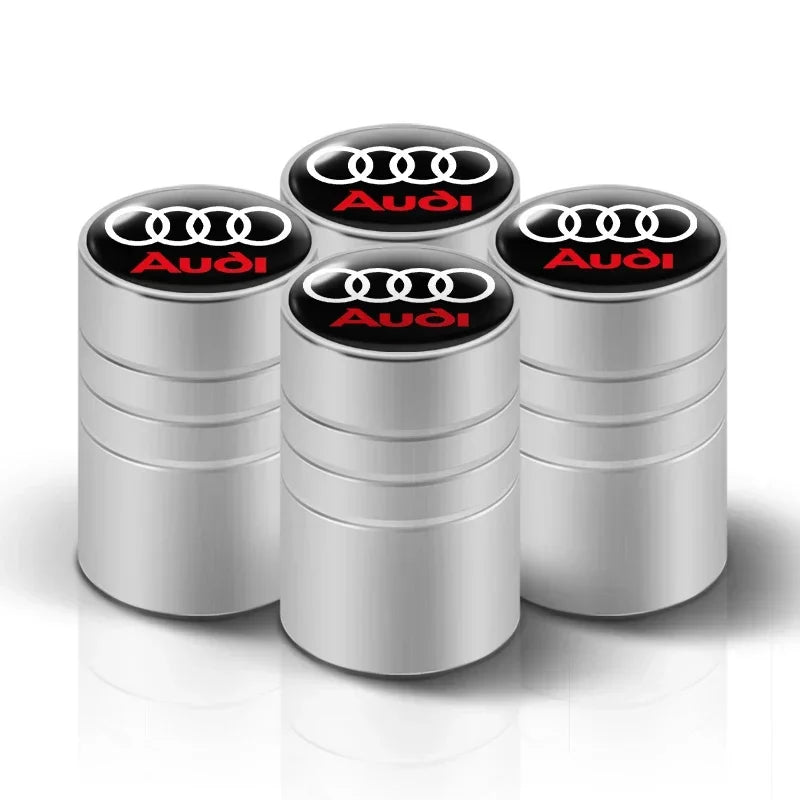 Luxury Metal Tire Valve Caps – Audi Edition