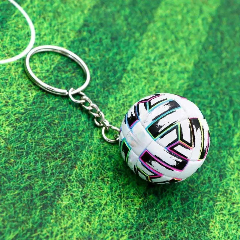 Mini Soccer Ball Keychain