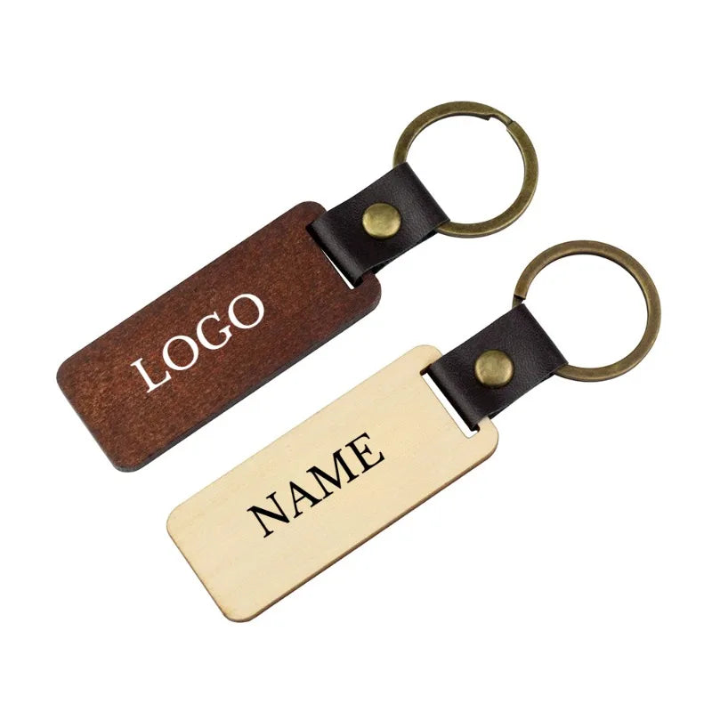 Personalized Wooden Keychain