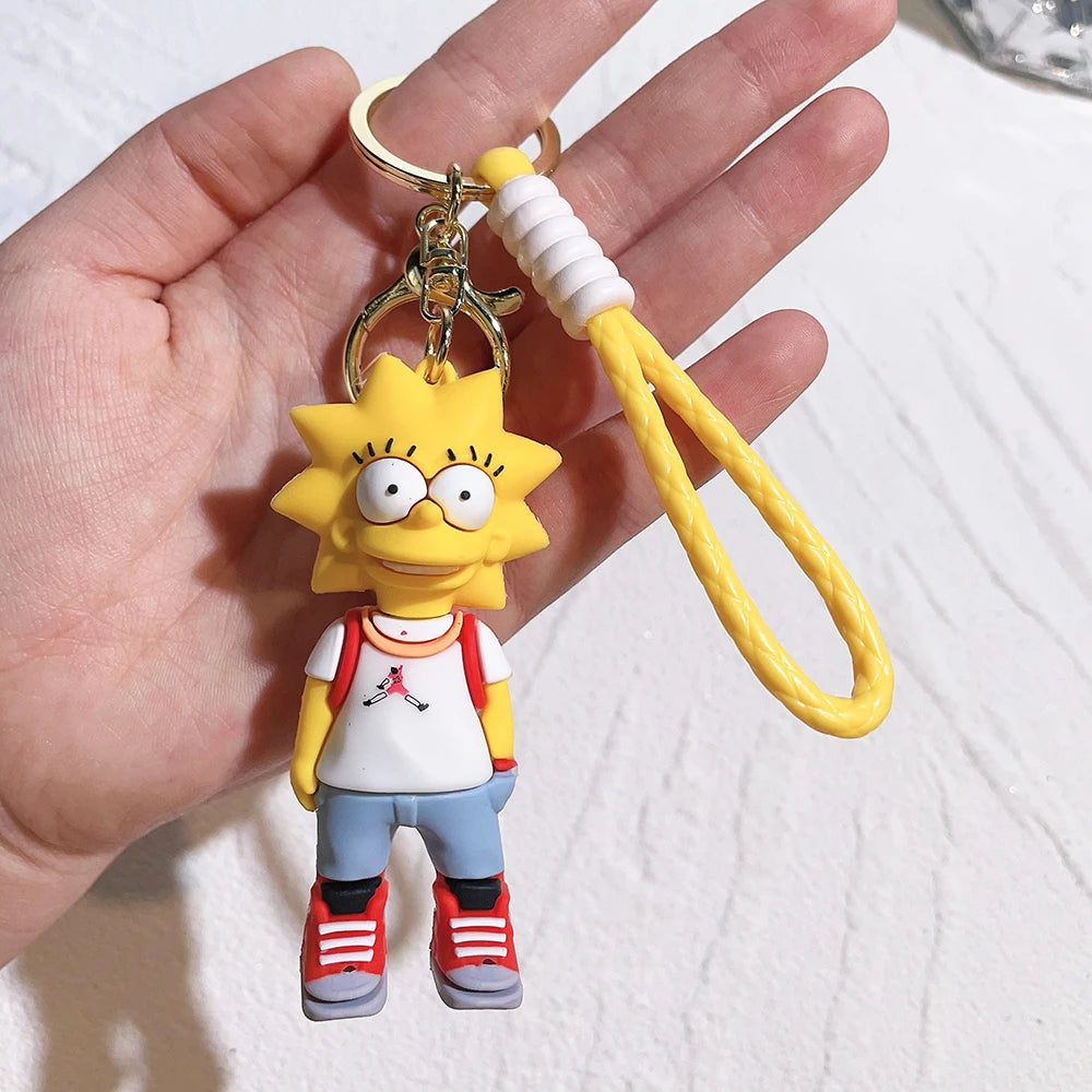 Cute Simpson's Character Keychains – Fun & Stylish Accessories!