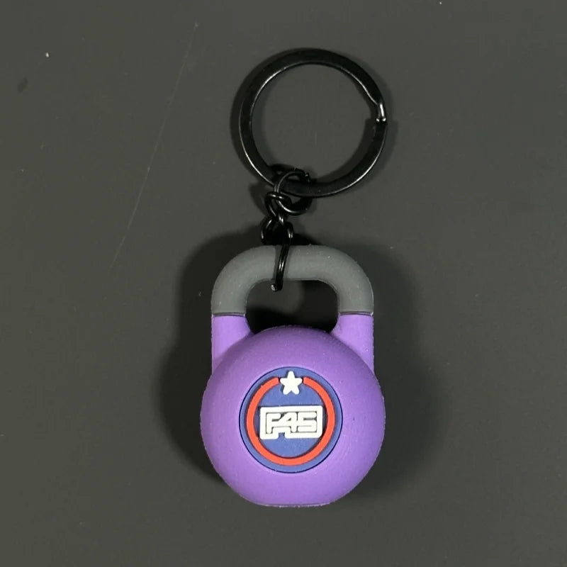 Barbell Keychain