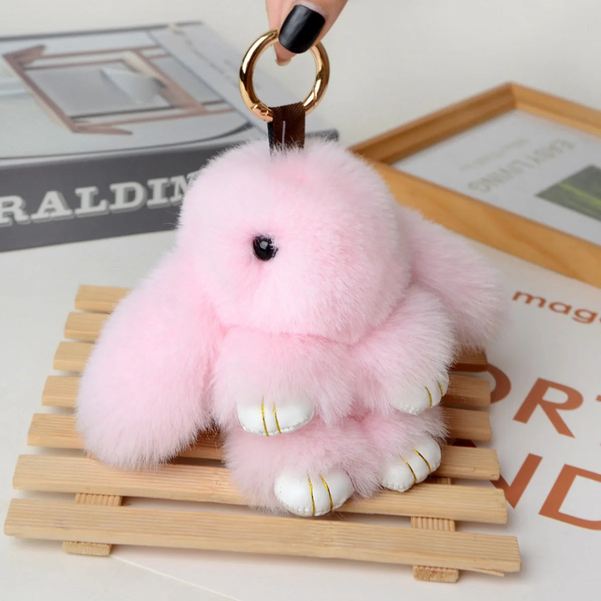 Plush Bunny Keychain – Soft & Adorable