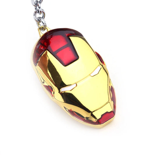 🦾 Iron Man Mask Keychain – Hero Power On Your Keys! 🔑✨