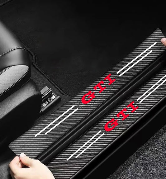 LED Illuminated Car Door Sill Protectors - GTI Edition